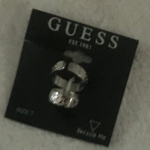 GUESS 2-pack silver rings - NWT - Picture 2 of 5